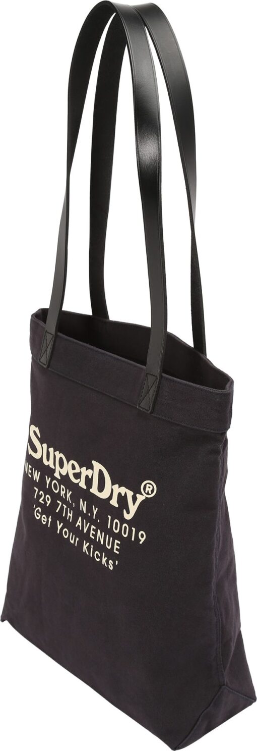 Superdry Nákupní taška námořnická modř / béžová