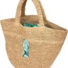 ARMANI EXCHANGE Nákupní taška béžová / zelená / tmavě zelená