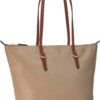 Lauren Ralph Lauren Nákupní taška 'KEATON' béžová / karamelová / zlatá
