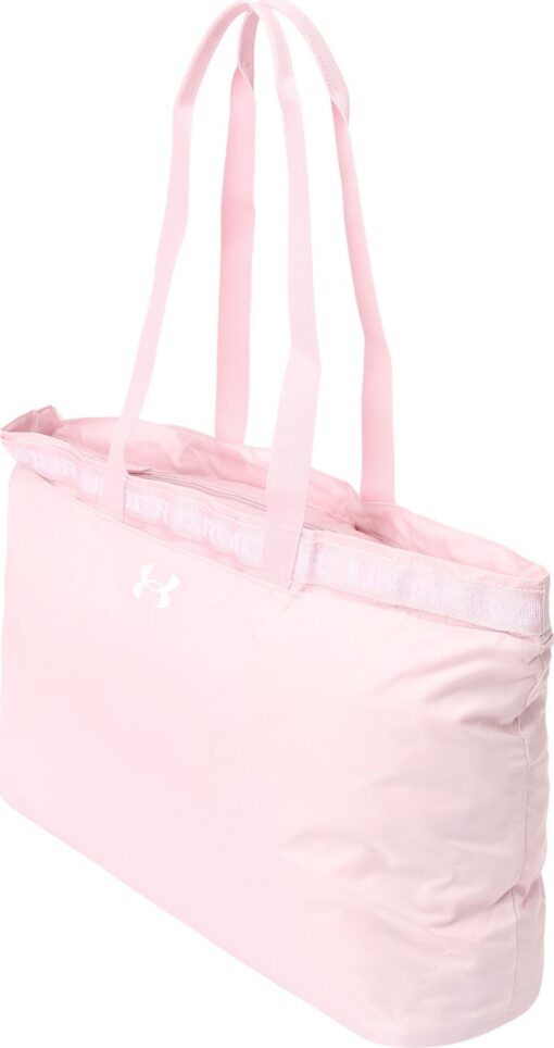 UNDER ARMOUR Sportovní taška růžová / bílá