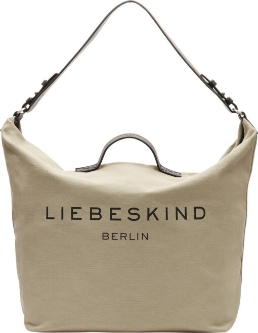 Liebeskind Berlin Nákupní taška světle hnědá / černá