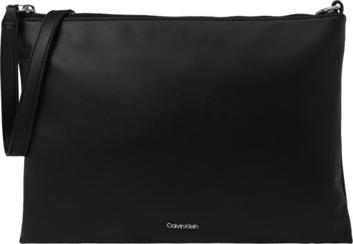 Calvin Klein Taška přes rameno stříbrně šedá / černá