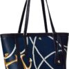 Lauren Ralph Lauren Nákupní taška námořnická modř / hnědá / zlatá / bílá
