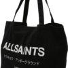 AllSaints Nákupní taška 'UNDERGROUND' černá / bílá